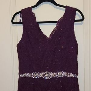 Plum cocktail dress